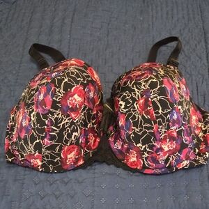 EUC TORRID FLORAL PRINT UNDERWIRE BRA-SIZE 40DDD